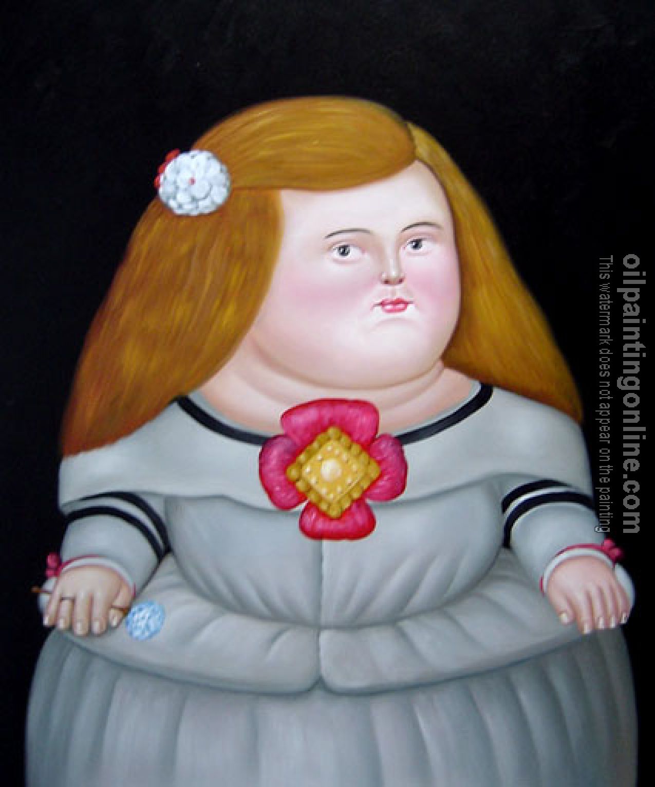 Botero, Fernando - Abstract oil painting.